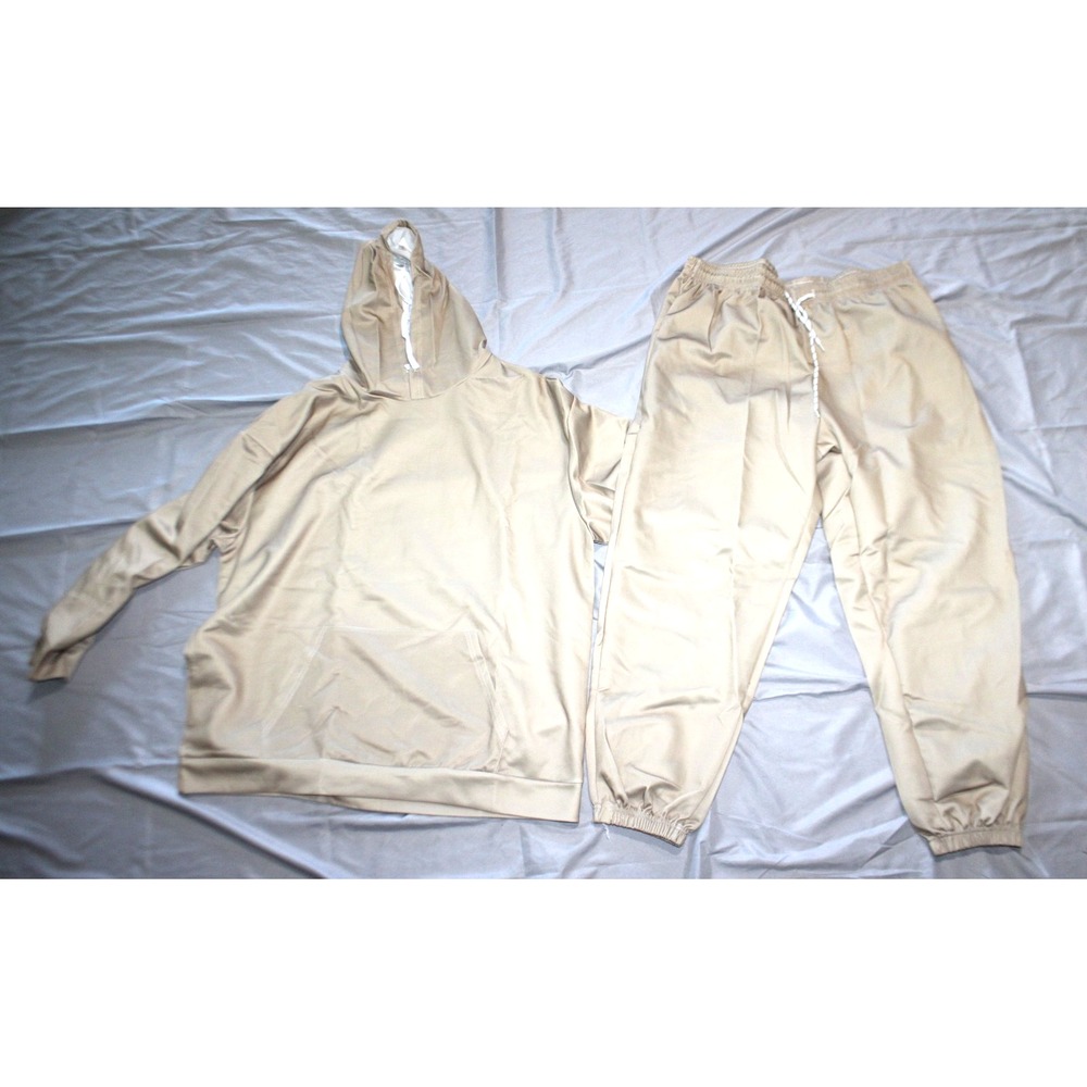 Men's fashion Tan outfit hoodie and pants EU 3XL US size 50 XL-XXL